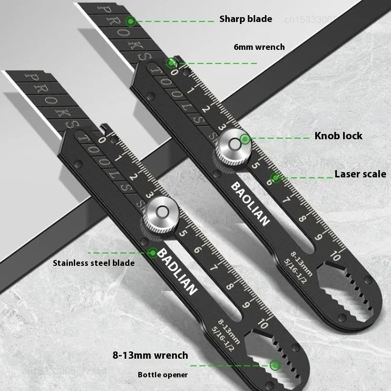 Xiaomi BAOLIAN Steel Utility Knife Multifunctional Knife Holder Paper Cutting Knife Wide Snap-Off Blades Opening Package Letter