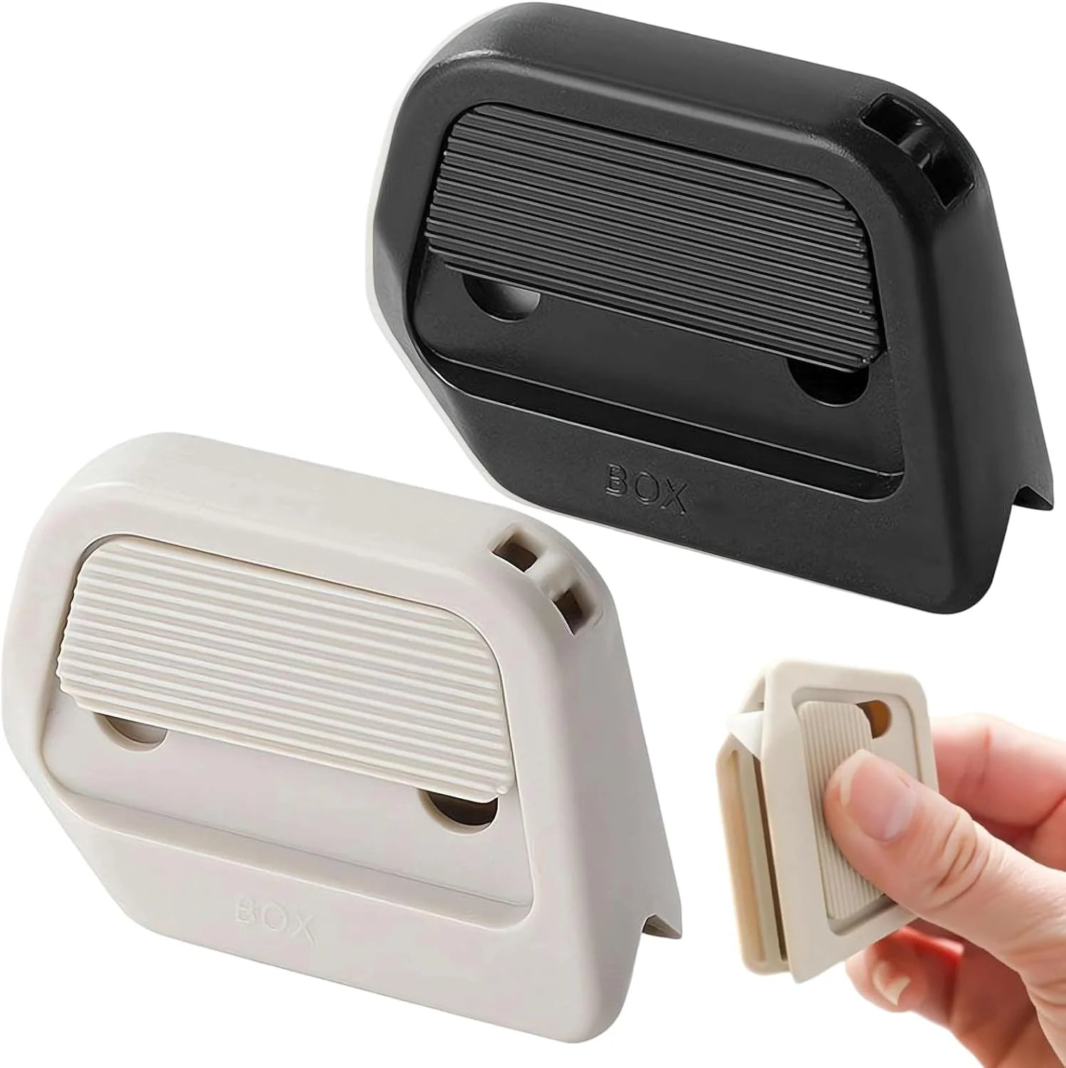 2Pack Mini Magnetic Ceramic Box Cutter, Auto-Retract Utility Knives, Portable Package Opener for Cardboard, Crafts & Daily Use