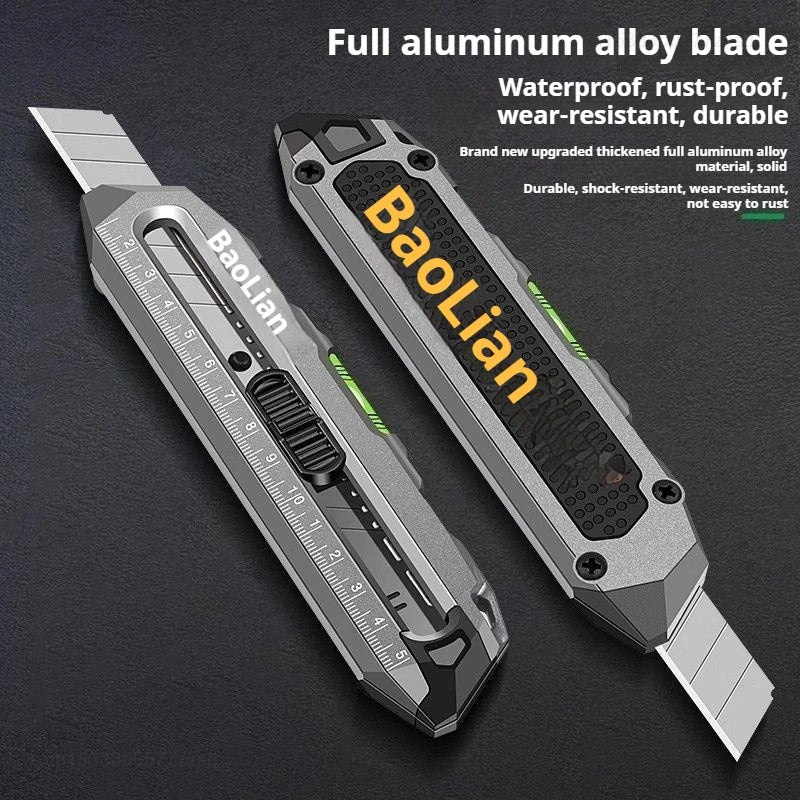 Xiaomi 4 in 1 Utility Knife Multifunctional Non-slip Durable Sharp Cutting Tools Alloy Steel Automatic Loking Heavy Duty Cutter