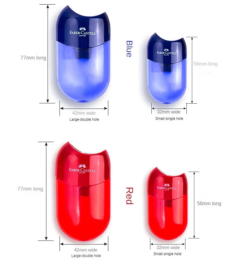 Double Hole and One Hole Pencil Sharpener Creative Transparent Pen Knife Kid Student Cutting Stationery School Supplies