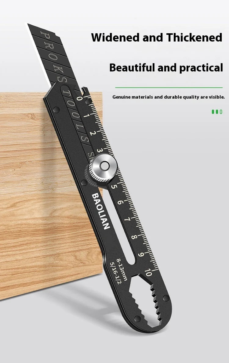 Xiaomi BAOLIAN Steel Utility Knife Multifunctional Knife Holder Paper Cutting Knife Wide Snap-Off Blades Opening Package Letter