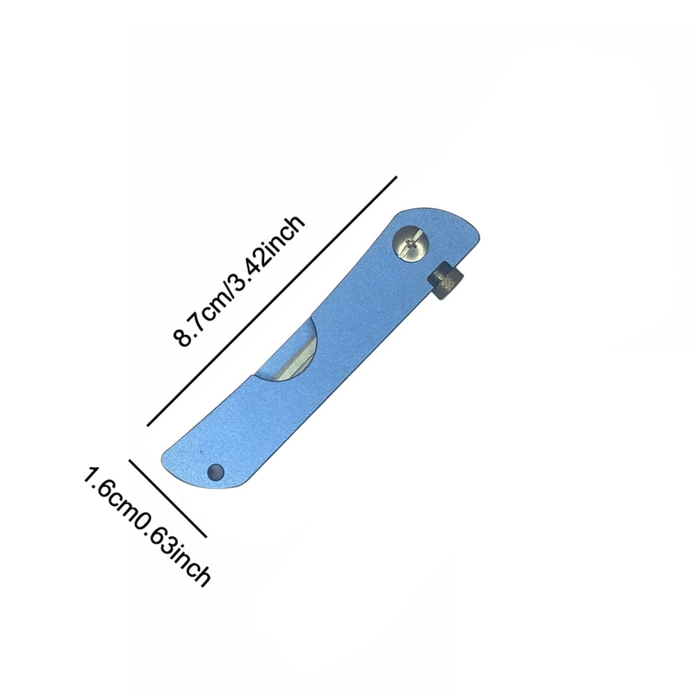 1 Set Multi-Tool Lock Metal Picks Utility Knife, Outdoor Compact Metal Tool, with Key Chain, for Essential Non-Electric Use