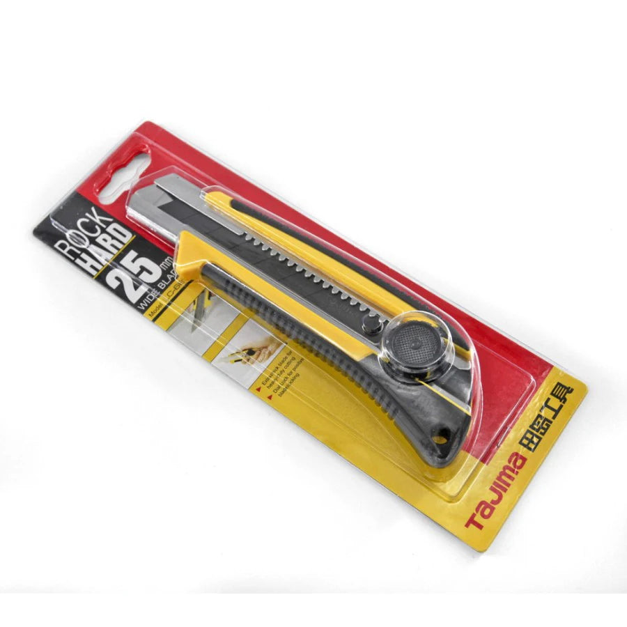 TAJIMA 1101-0224 H-Type Utility Knife 25mm Replaceable Blade Wallpaper Cutting Hand Tool LC-661