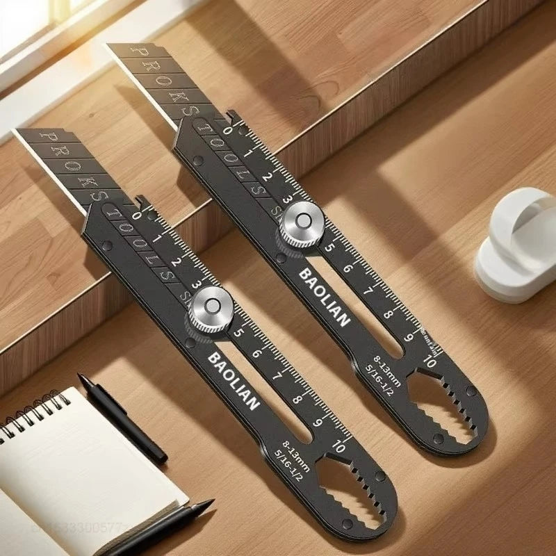 Xiaomi BAOLIAN Steel Utility Knife Multifunctional Knife Holder Paper Cutting Knife Wide Snap-Off Blades Opening Package Letter