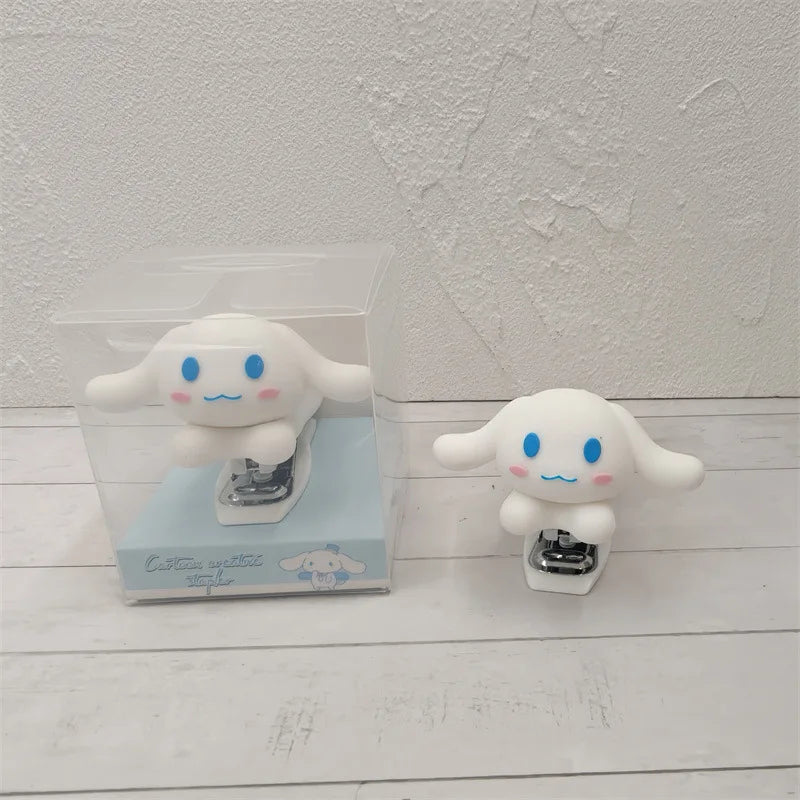 Sanrio Hello Kitty Anime Figures Staplers Set Kawaii Cute Cartoon Student Binding Machine School Office Binding Supplies Stapler